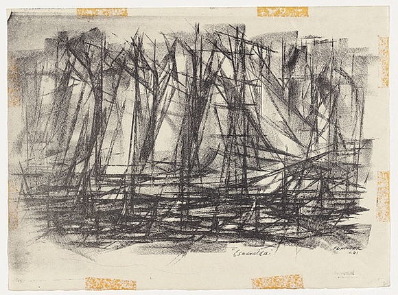 Title: b'Esmeralda' | Date: 1961 | Technique: b'lithograph, printed in black ink, from one plate'