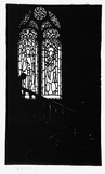 Artist: Spowers, Ethel. | Title: The Staircase window | Date: c.1925 | Technique: woodcut, printed in black ink, from one block