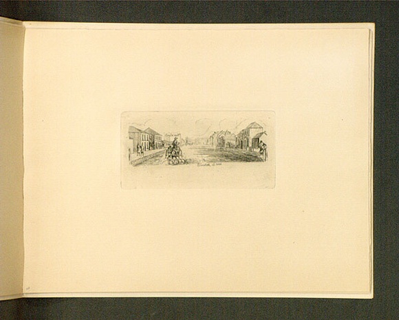 Artist: b'Jones, Henry Gilbert.' | Title: b'Elizabeth Street.' | Date: 1841-45 | Technique: b'etching, printed in black ink, from one copper/plate'