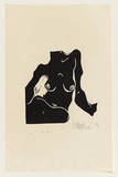 Title: not titled [nude] | Date: 1968 | Technique: woodcut, printed in black ink, from one masonite block