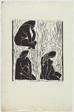 Artist: b'WALKER, Murray' | Title: b'Sue.' | Date: 1964 | Technique: b'woodcut, printed in black ink, from one block'