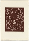 Artist: b'LEACH-JONES, Alun' | Title: b'House of the Dead #2' | Date: 1983 | Technique: b'linocut, printed in black ink, from one block' | Copyright: b'Courtesy of the artist'