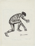 Artist: b'Coventry, Frederick.' | Title: b'The scrambling man.' | Date: 1929-30 | Technique: b'engraving, printed in black ink, from one copper plate'