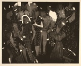Artist: EDWARDS, Annette | Title: Party cut-outs | Date: 1986 | Technique: lithograph, printed in black ink, from one stone