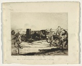 Artist: Rosenstengel, Paula. | Title: Roman Catholic Cathedral, Lismore | Date: c.1935 | Technique: drypoint, printed in greenish black ink, from one plate