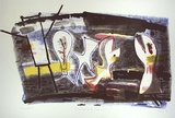 Artist: Gurvich, Rafael. | Title: In the light of the silvery moon | Date: 1983 | Technique: lithograph, printed in colour, from four  plates | Copyright: © Rafael Gurvich