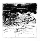 Artist: Connor, Kevin. | Title: not titled [landscape]. | Date: 1970 | Technique: screenprints, printed in black ink, from one screen