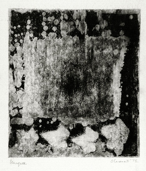 Artist: b'SHEARER, Mitzi' | Title: b'Variation on a theme' | Date: 1978 | Technique: b'etching, printed in black ink, from one  plate'