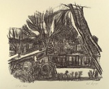 Artist: b'Laspargis, Paul.' | Title: b'Suburban view II' | Date: 1986, May | Technique: b'lithograph, printed in black ink, from one plate'