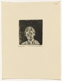 Artist: b'WILLIAMS, Fred' | Title: b'Daniel Smith' | Date: 1964-65 | Technique: b'etching, drypoint, flat biting, printed in black ink, from one copper plate' | Copyright: b'\xc2\xa9 Fred Williams Estate'