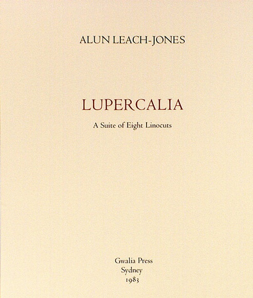 Artist: b'LEACH-JONES, Alun' | Title: b'Lupercalia' | Date: 1983 | Technique: b'linocut, printed in black ink, each from one block' | Copyright: b'Courtesy of the artist'