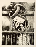 Artist: b'RICHARDSON, Berris' | Title: b'Exorcismo de una amiga' | Date: 1973 | Technique: b'lithograph, printed in black ink, from one stone'