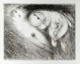 Artist: BOYD, Arthur | Title: St Francis lying in the flames. | Date: (1965) | Technique: lithograph, printed in black ink, from one plate | Copyright: Reproduced with permission of Bundanon Trust