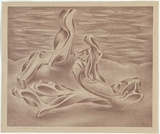 Artist: b'Hinder, Frank.' | Title: b'Riverbank.' | Date: 1947 | Technique: b'lithograph, printed in brown ink, from one stone'