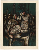 Title: Riders to the sea. No 1. lament | Date: 1962 | Technique: linocut, printed in colour, from multiple blocks