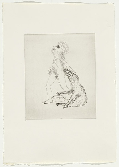 Artist: b'BOYD, Arthur' | Title: b'Colour blind.' | Date: 1970 | Technique: b'etching, printed in black ink, from one plate' | Copyright: b'Reproduced with permission of Bundanon Trust'