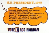 Artist: MACKINOLTY, Chips | Title: S.U. President | Date: 1975 | Technique: screenprint, printed in colour, from multiple stencils