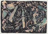 Artist: MEYER, Bill | Title: Fall of Korach. | Date: 1988-2004 | Technique: screenprint, printed in colour, one blockout screen (with 14 reduction states) | Copyright: © Bill Meyer