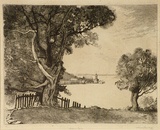 Artist: b'FEINT, Adrian' | Title: bMilson's Point. | Date: 1924 | Technique: b'etching, printed in black ink, from one plate' | Copyright: b'Courtesy the Estate of Adrian Feint'