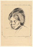 Artist: EWINS, Rod | Title: Theresa. | Date: 1964 | Technique: transfer-lithograph, printed in black ink, from one stone