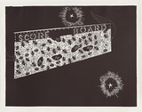 Artist: COLEING, Tony | Title: Battlefield (scoreboard with wing). | Date: 1986 | Technique: linocut, printed in black ink, from one block