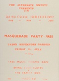 Artist: b'MAGIC POSTERS' | Title: b'Masquerade Party' | Technique: b'screenprint, printed in colour, from multiple stencils'