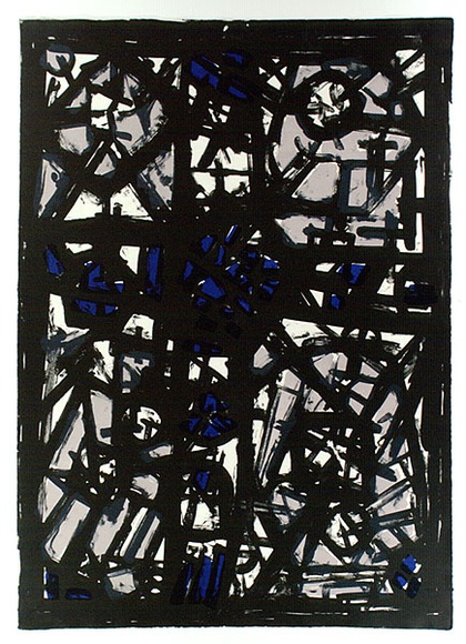 Artist: b'Kemp, Roger.' | Title: b'Cruciform' | Date: 1965 | Technique: b'lithograph, printed in colour, from three zinc plates'