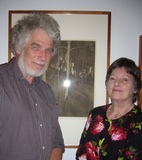 Title: Sheila Galbraith presenting a talk on Jessie Traill at Australian National Gallery June 2013 with Senior Curator Roger Butler