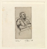 Artist: EWINS, Rod | Title: Wilkie. | Date: 1963 | Technique: drypoint, printed in black ink, from one copper plate