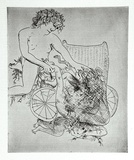 Artist: b'BOYD, Arthur' | Title: b'The monster.' | Date: 1970 | Technique: b'etching, printed in black ink, from one plate' | Copyright: b'Reproduced with permission of Bundanon Trust'