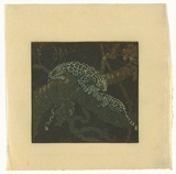 Artist: Nimmo, Lorna. | Title: Son, son! said his mother ever so many times, graciously waving her tail, now attend to me and remember what I say | Date: 1940 | Technique: linocut, printed in four colour from three blocks,