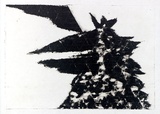 Artist: Roberts, Neil. | Title: Eruptions 21 | Date: 1991 | Technique: pigment-transfer, printed in brown ink, from one bitumen paper plate