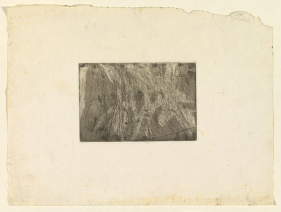 Artist: b'Halpern, Stacha.' | Title: b'not titled [Abstraction]' | Date: (1955-58) | Technique: b'etching and aquatint, printed in black ink, from one plate'