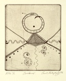 Artist: b'MITROPOULOS, Connie' | Title: b'Ouroboros' | Date: 1996, July/August | Technique: b'etching, printed in black ink, from one plate'