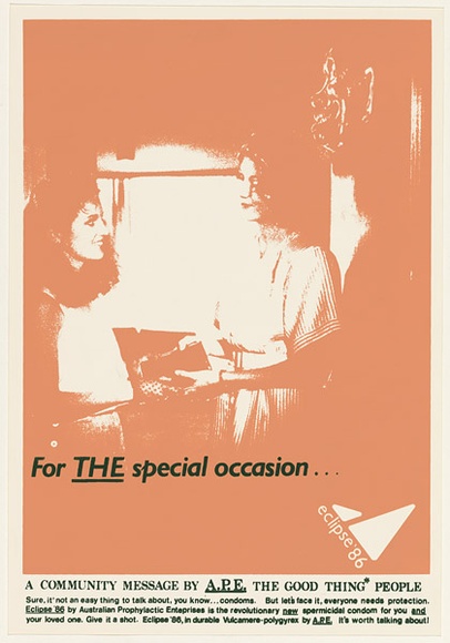 Artist: b'UNKNOWN' | Title: b'For THE special occasion' | Date: 1988 | Technique: b'screenprint, printed in colour, from multiple stencils'