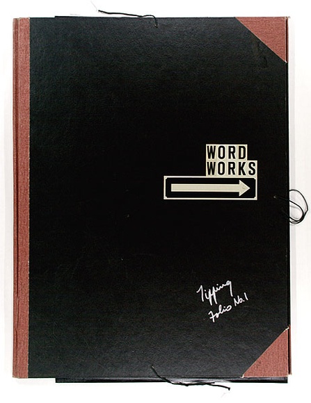 Artist: b'TIPPING, Richard' | Title: b'Airpoet : word works / by Richard Tipping ; screen printed by Alison White & Richard Tipping' | Date: 1979 | Technique: b'screenprint'