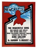 Artist: LITTLE, Colin | Title: The Newcastle Song | Date: 1974 | Technique: screenprint, printed in colour, from multiple stencils