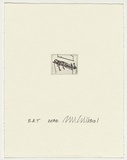 Artist: b'Cullen, Adam.' | Title: b'Dead' | Date: 2001 | Technique: b'etching, printed in black ink, from one plate'
