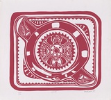 Artist: Lasisi, David. | Title: Chichi | Date: 1976 | Technique: screenprint, printed in madder ink, from one stencil