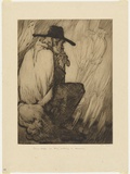 Artist: Dyson, Will. | Title: Our immortals: Thomas Carlyle in a more perfect world regretting the absence of something to denounce. | Date: c.1929 | Technique: drypoint, printed in black ink, from one plate