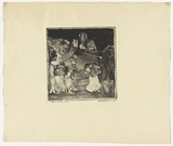 Artist: b'Warren, David.' | Title: b'Magna-mater series' | Date: 1966 | Technique: b'etching and aquatint, printed in black ink, from one plate'