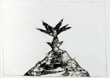 Artist: Roberts, Neil. | Title: Eruptions 16 | Date: 1991 | Technique: pigment-transfer, printed in brown ink, from one bitumen paper plate