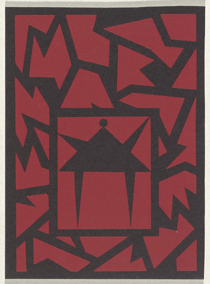 Artist: b'Orchard, Jenny.' | Title: b'Greeting card: Christmas 1983' | Date: 1983 | Technique: b'screenprint, printed in colour, from multiple stencils'