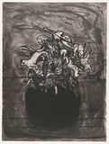 Artist: KING, Martin | Title: Pastorale | Date: 1990 | Technique: drypoint and etching, printed in black ink, from one plate