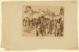 Artist: b'Roach, G.T.M.' | Title: b'Cairo' | Date: c.1920 | Technique: b'etching, printed in brown ink with plate-tone, from one  plate'