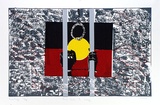 Artist: Kunwingie. | Title: Black deaths in custody | Date: 1988 | Technique: screenprint, printed in colour, from multiple stencils