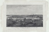 Title: bView of part of Sydney, the capital of New South Wales. Taken from Dawes's Point. | Date: c.1812 | Technique: b'engraving, printed in black ink, from one copper plate'