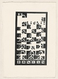 Artist: b'SIBLEY, Dan' | Title: b'Ex libris.' | Date: 2002 | Technique: b'stencil, printed in black ink, from one solar plate'