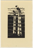Artist: Counihan, Noel. | Title: They think that freedom can be jailed. | Date: 1950 | Technique: linocut, printed in black ink, from one block
