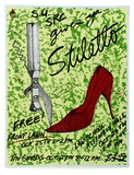 Artist: b'CALLAGHAN, Michael' | Title: b'S.U. SRC gives ya... Stiletto.' | Date: 1977 | Technique: b'screenprint, printed in colour, from multiple stencils' | Copyright: b'\xc2\xa9 Michael Callaghan'